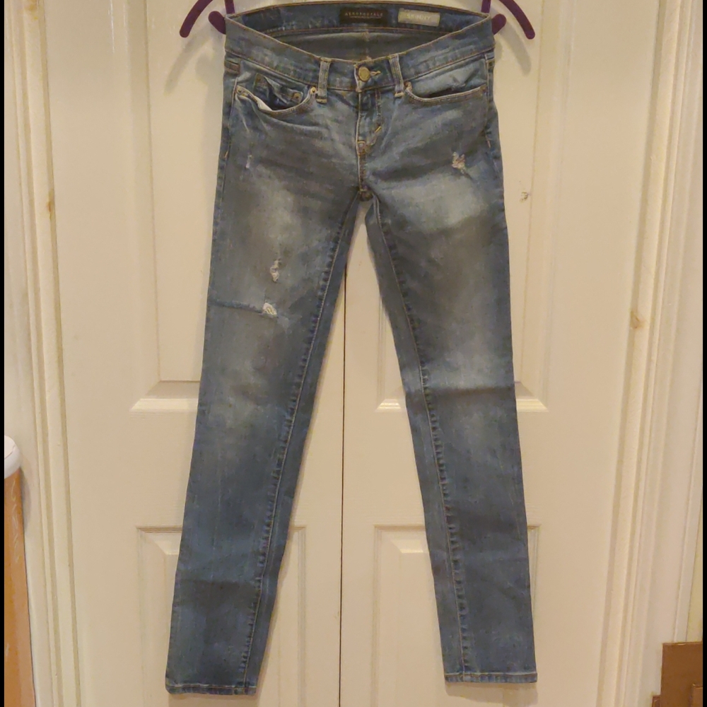 🆑4/$25 Aeropostal Distressed Skinny Straight leg
